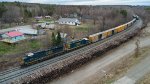 CSXT 9280 Leads L072 into Mattawamkeag